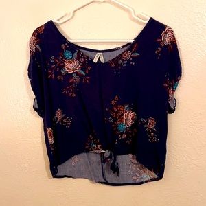 Floral crop top